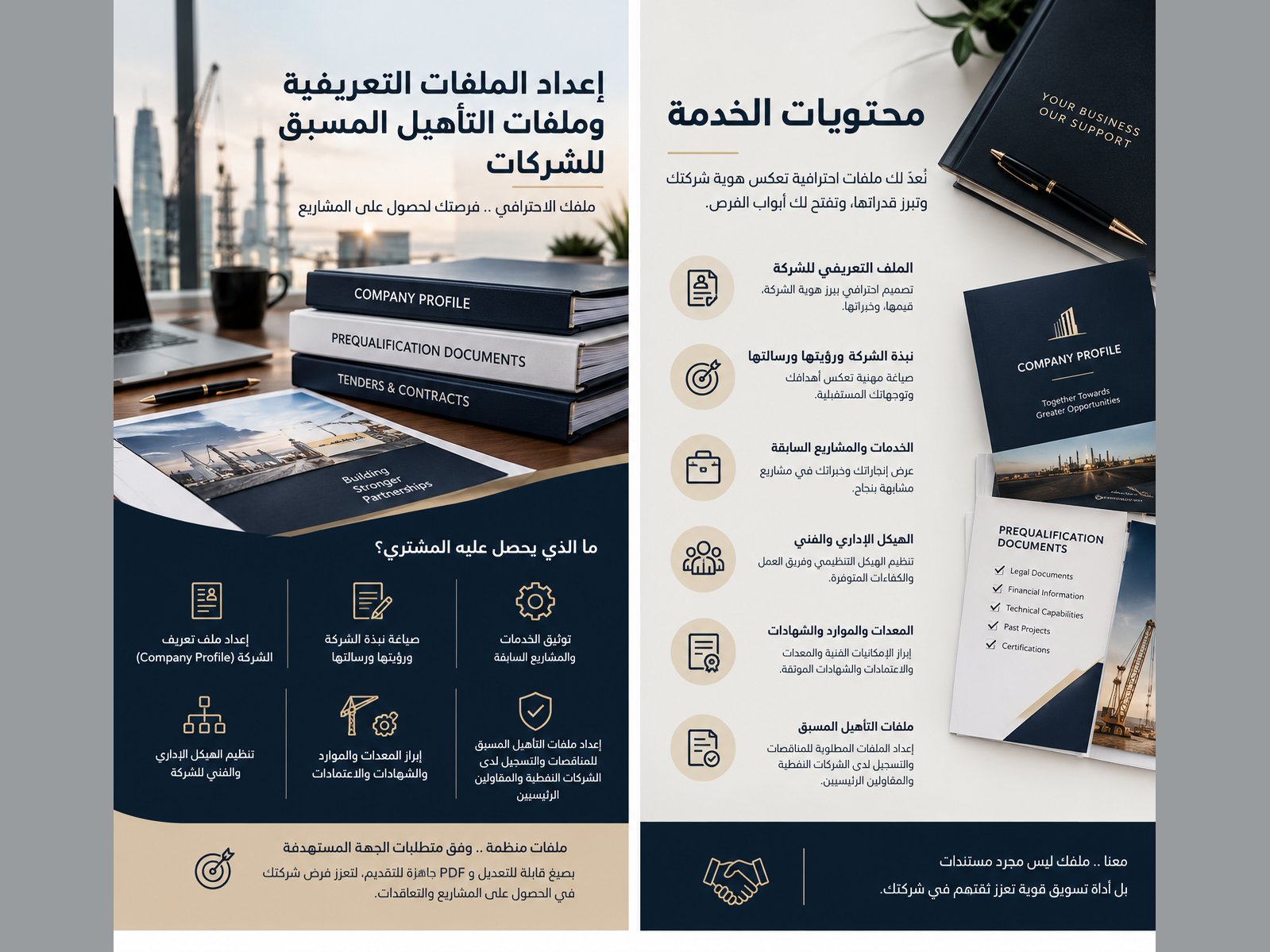 إعداد الملفات التعريفية للشركات والتأهيل المسبق, image 2 of 2