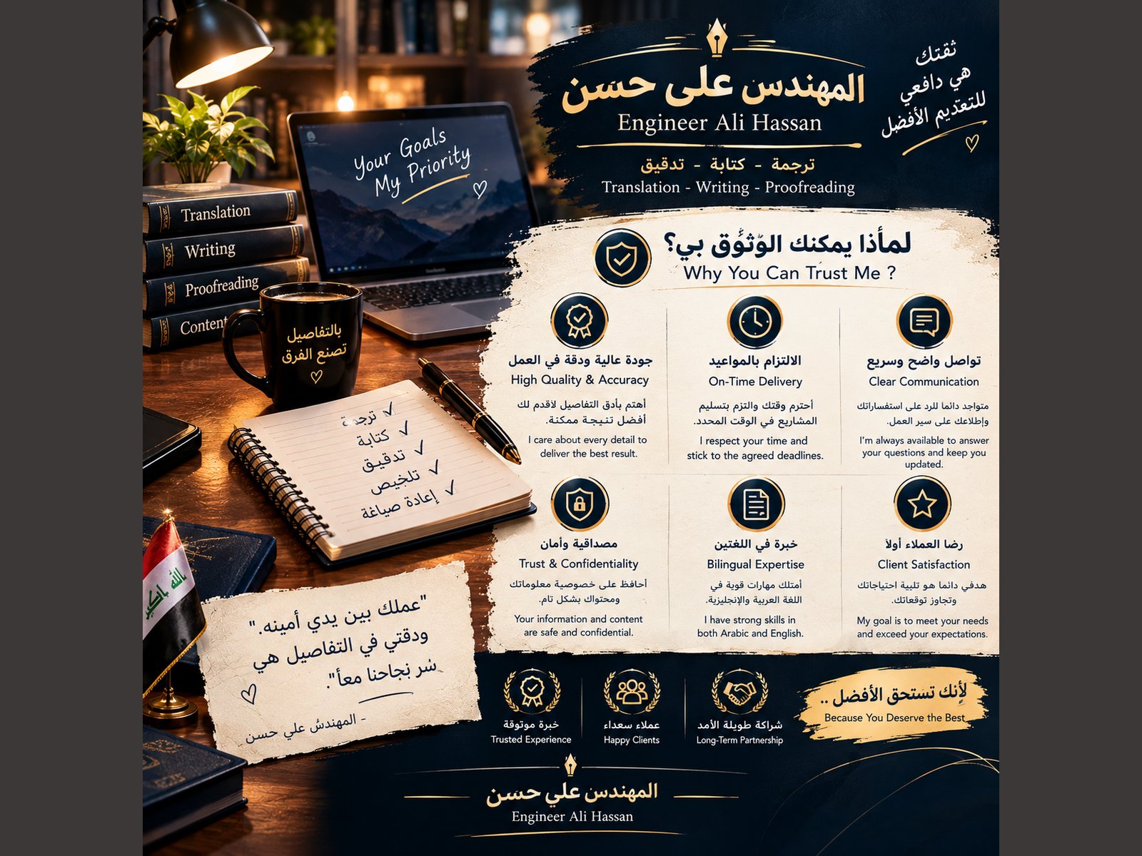 ✦ ترجمة وكتابة وتدقيق باحترافية | Professional Translation, Writing & Proofreading ✦, image 3 of 3