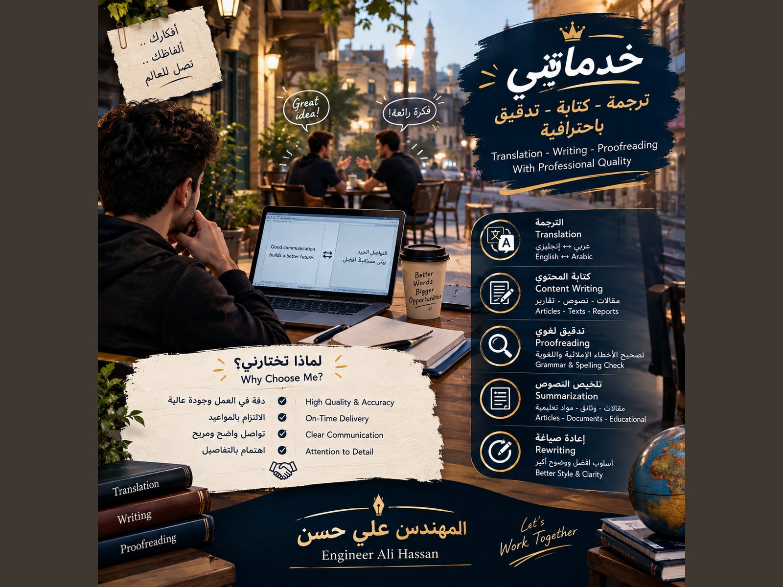 ✦ ترجمة وكتابة وتدقيق باحترافية | Professional Translation, Writing & Proofreading ✦, image 2 of 3
