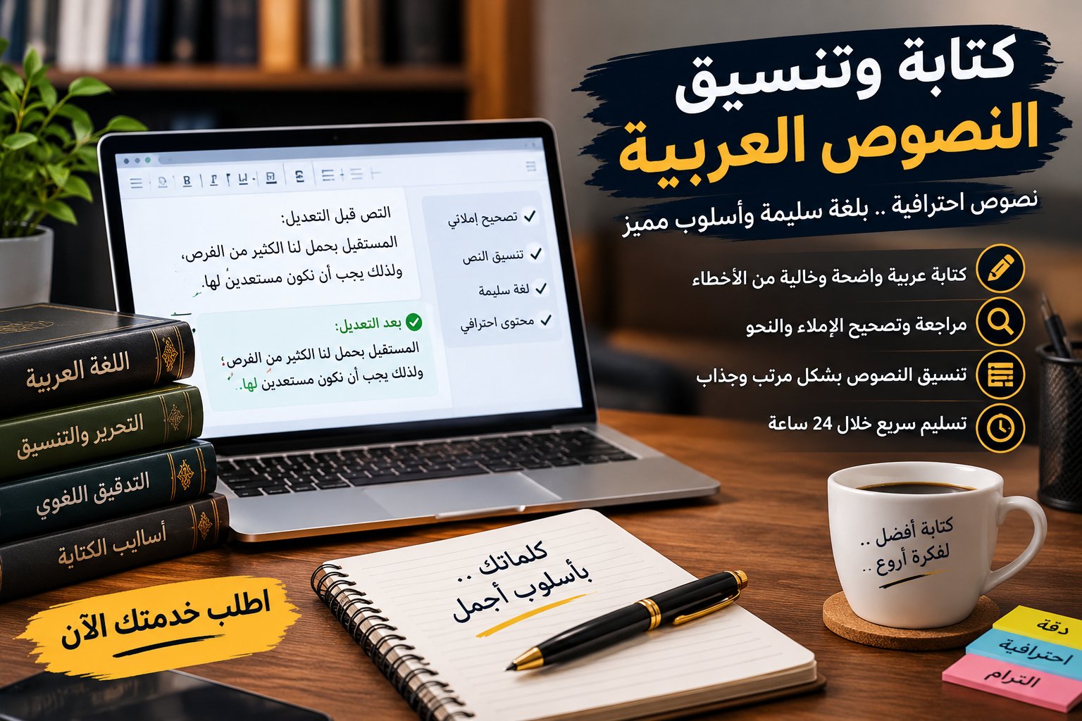 كتابة وتنسيق نص عربي، صورة ٢ من ٢