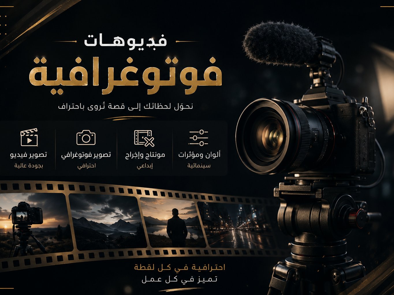 تصميم فيديوهات فوتوغرافية