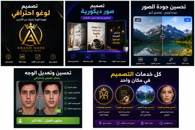 تصميم وتعديل الصور واللوغوهات باحترافية