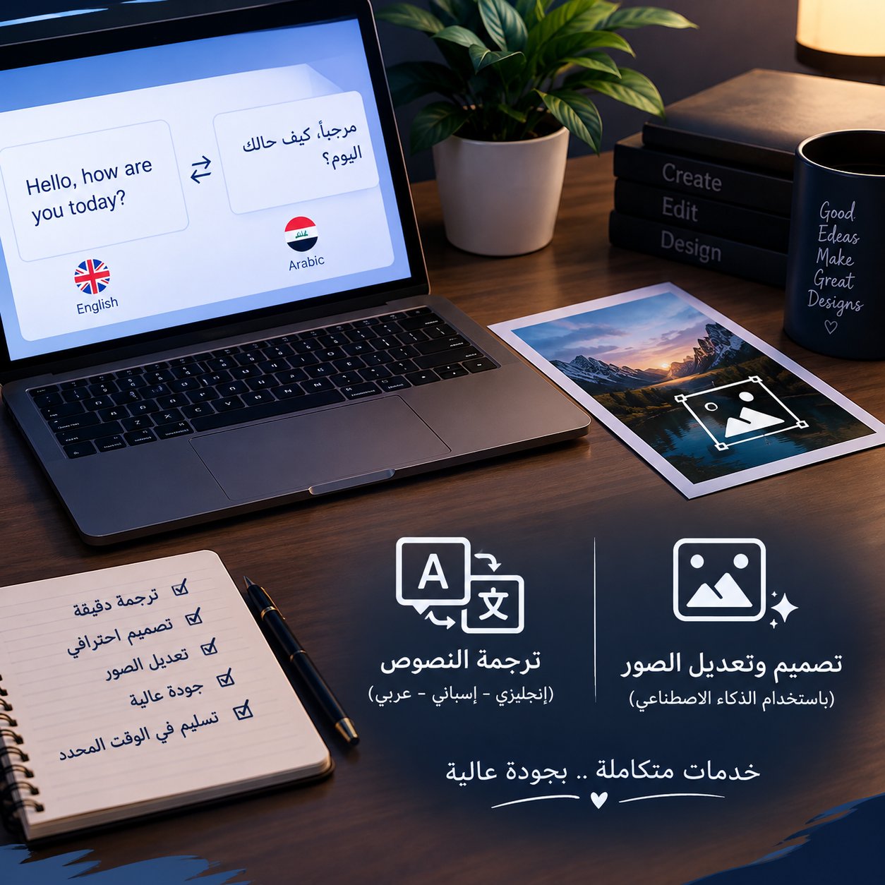 الأول: تصميم الصور والدعوات، صورة 3 من 5