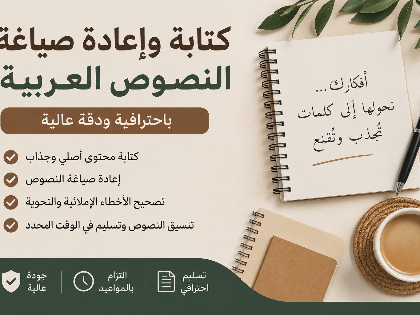 كتابة واعادة صياغة النصوص باللغه العربيه