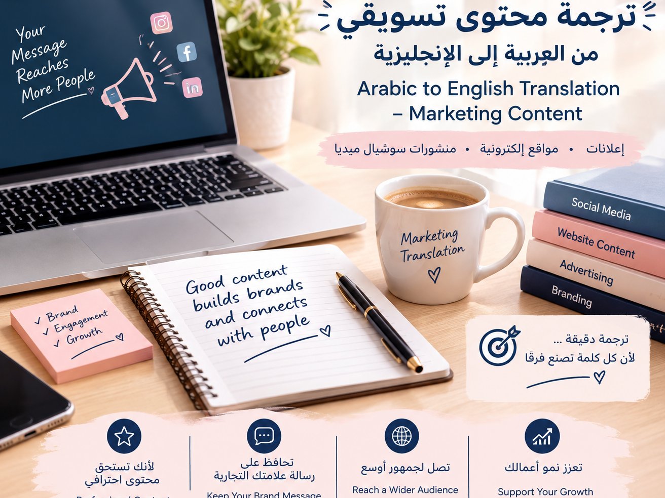 سأقدم ترجمة احترافية من العربية إلى الإنجليزية والعكس, image 3 of 3