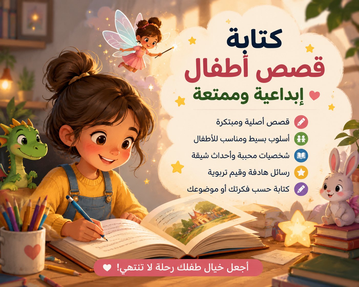 كتابة قصص اطفال إبداعية وممتعة