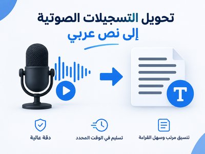 تحويل التسجيلات الصوتية إلى نص عربي