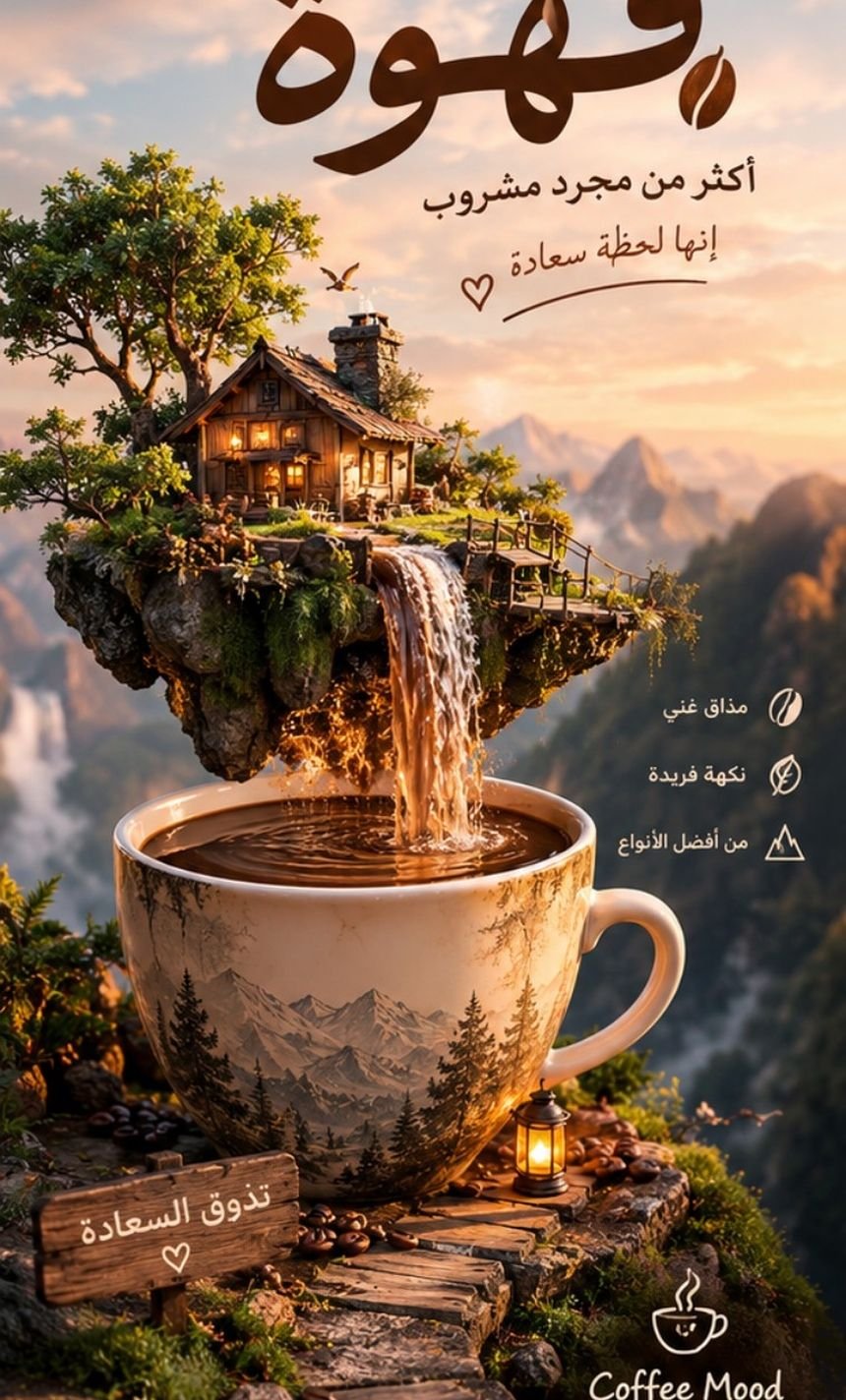 تصميم إعلان قهوة احترافي وجذاب للسوشيال ميديا