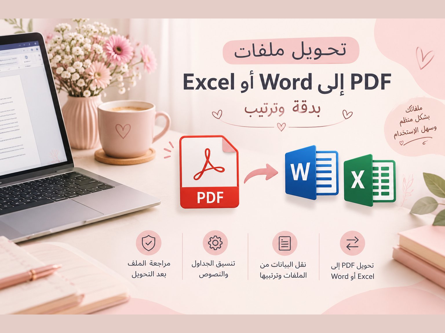 تحويل ملفات PDF إلى Word أو Excel بدقة وترتيب, image 1 of 3
