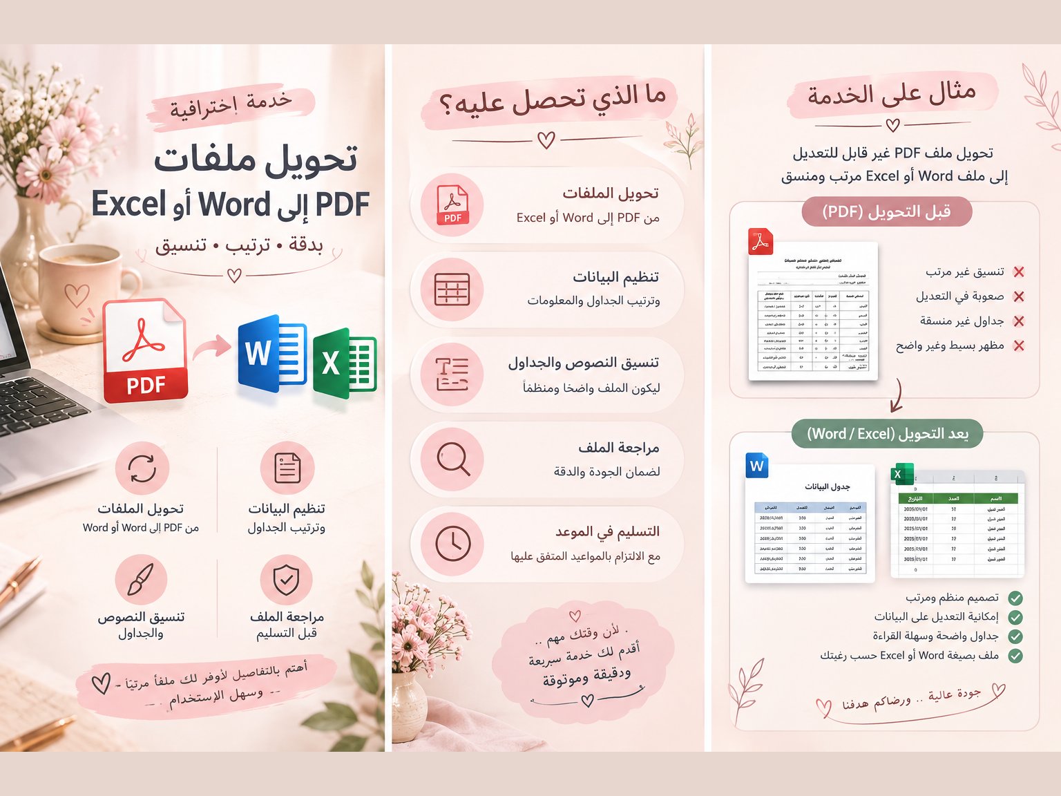 تحويل ملفات PDF إلى Word أو Excel بدقة وترتيب, image 2 of 3