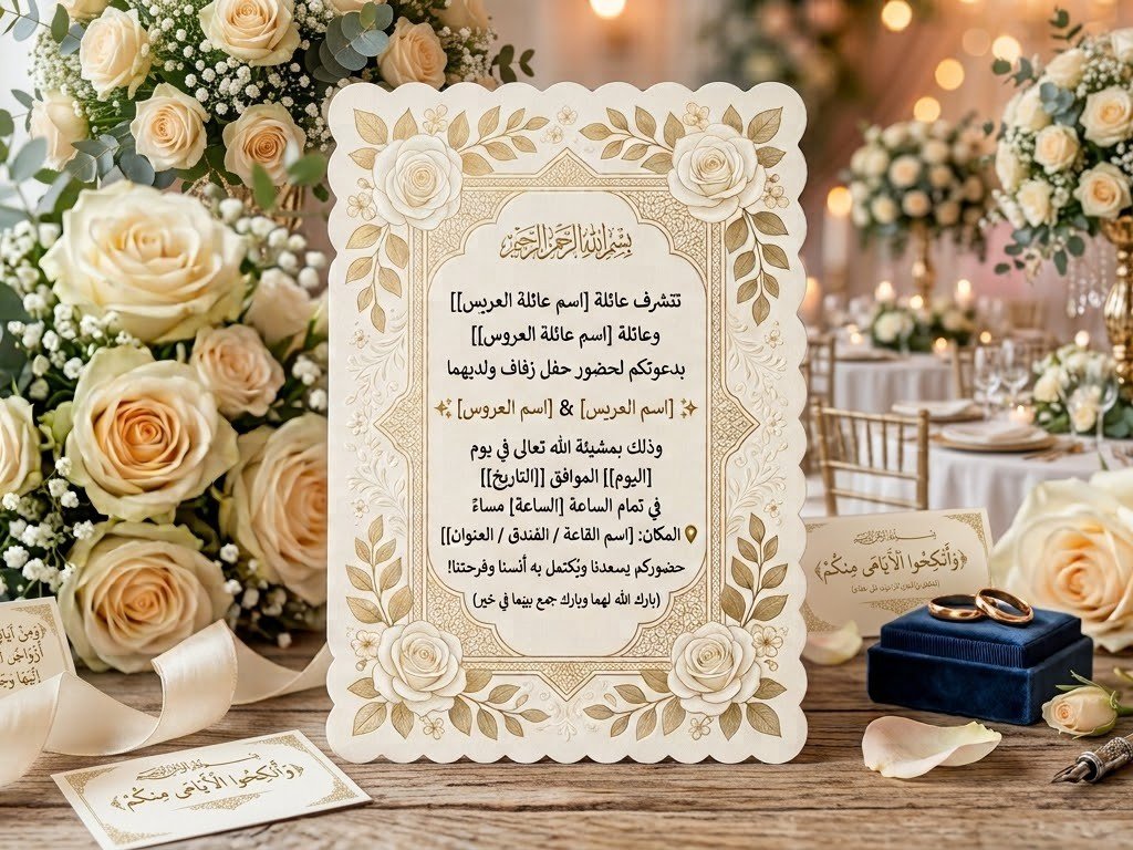🎀 تصميم دعوات إلكترونية أنيقة حسب طلبك  أصمم لكِ دعوة إلكترونية جميلة للمناسبات، مثل: حفلات الزواج، صورة 1 من 2