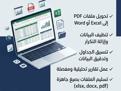 إدخال البيانات وتنظيم المعلومات بدقة