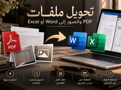 تحويل ملفات PDF والصور إلى Word أو Excel قابل للتعديل