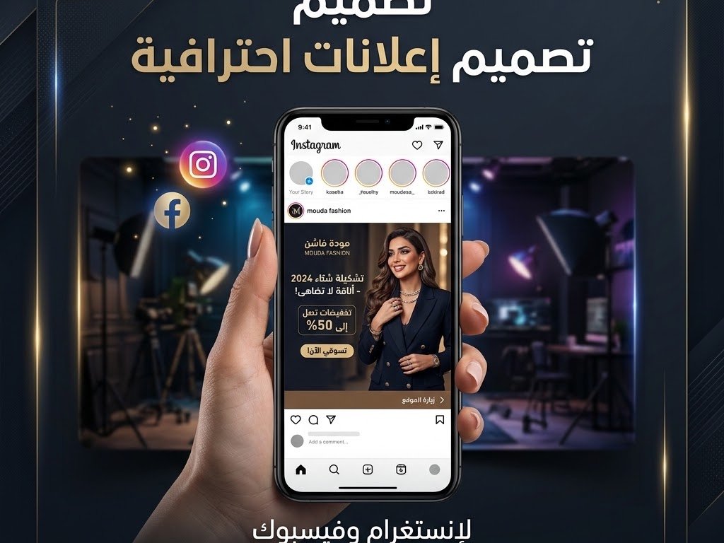 تصميم اعلان احترافي للسوشيال ميديا