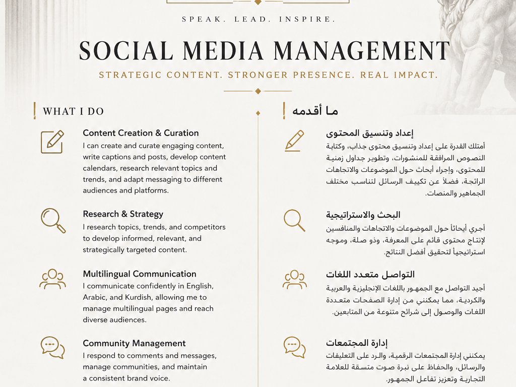 Marketing/ Digital Marketing / Social Media Management