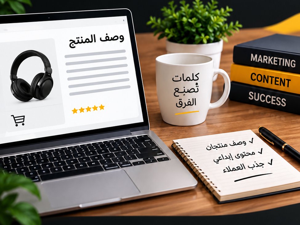 كتابة وصف احترافي للمنتجات والمتاجر بأسلوب جذاب