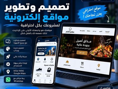 تصميم موقع إلكتروني احترافي