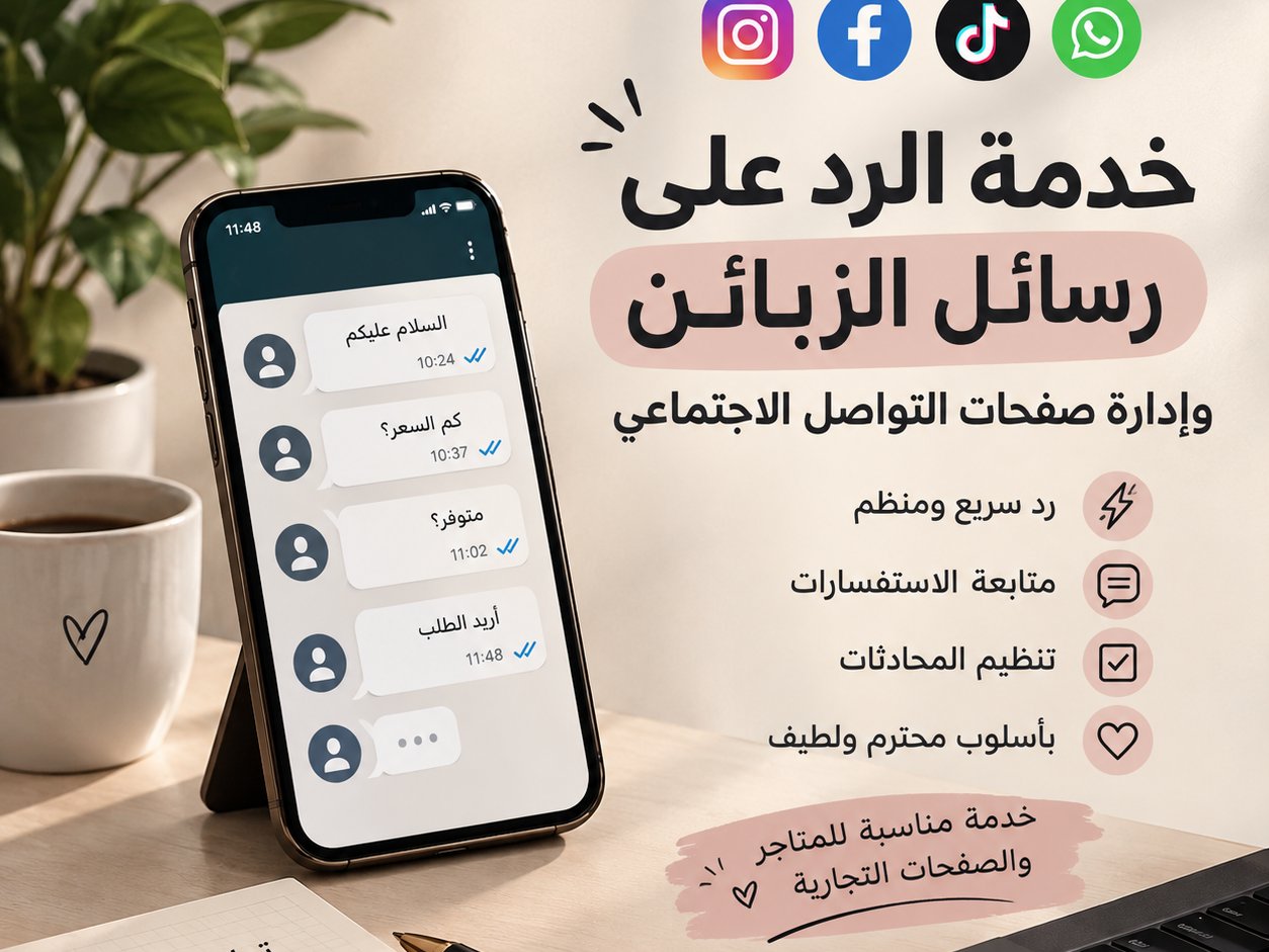 موظفة خدمة عملاء والرد على الرسائل