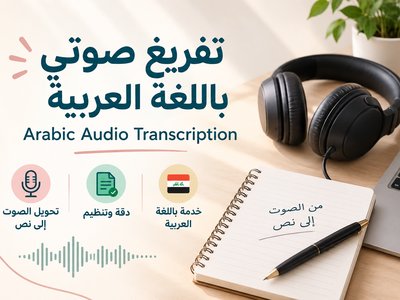 تفريغ صوتي عربي وتحويل التسجيل الى نص