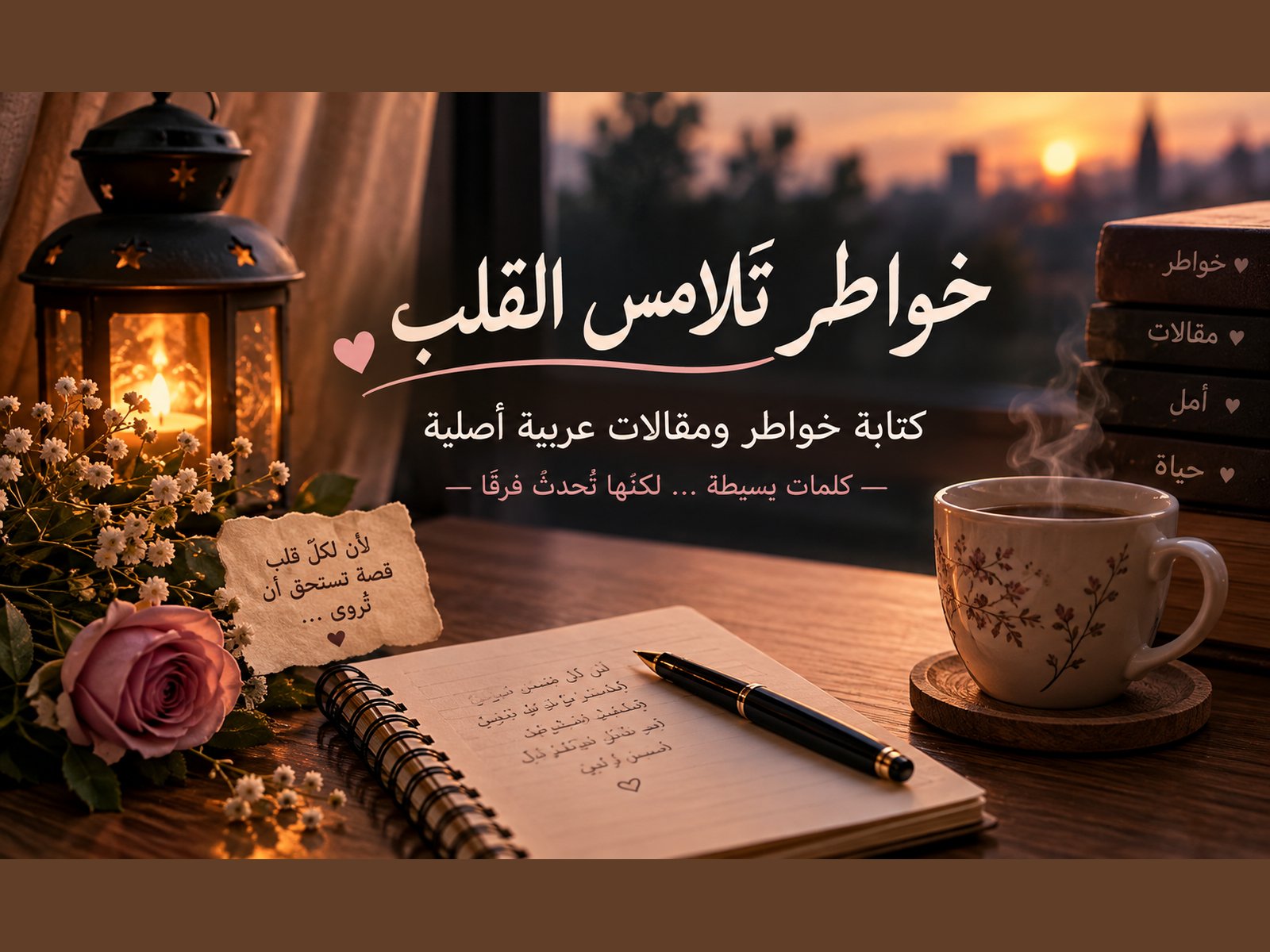سأكتب لك خواطر حزينة ومؤثرة ومقالات عربية أصلية