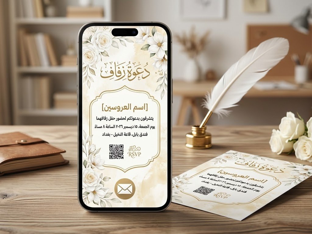 تصميم بطاقات دعوة إلكترونية وبطاقات تهنئة احترافية