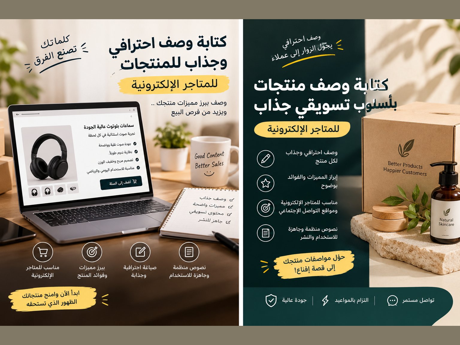 كتابة وصف احترافي وجذاب للمنتجات للمتاجر الإلكترونية، صورة 1 من 3