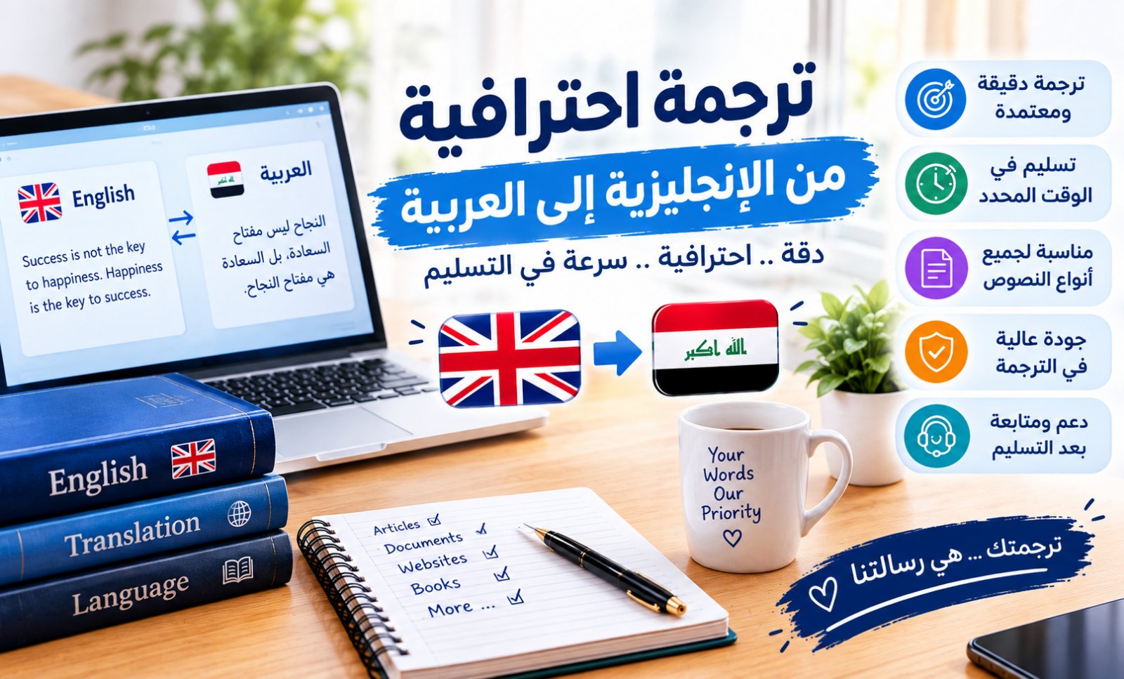 ترجمه النصوص والمحتوى من الانكليزيه الى العربيه باحترافيه، صورة 4 من 5