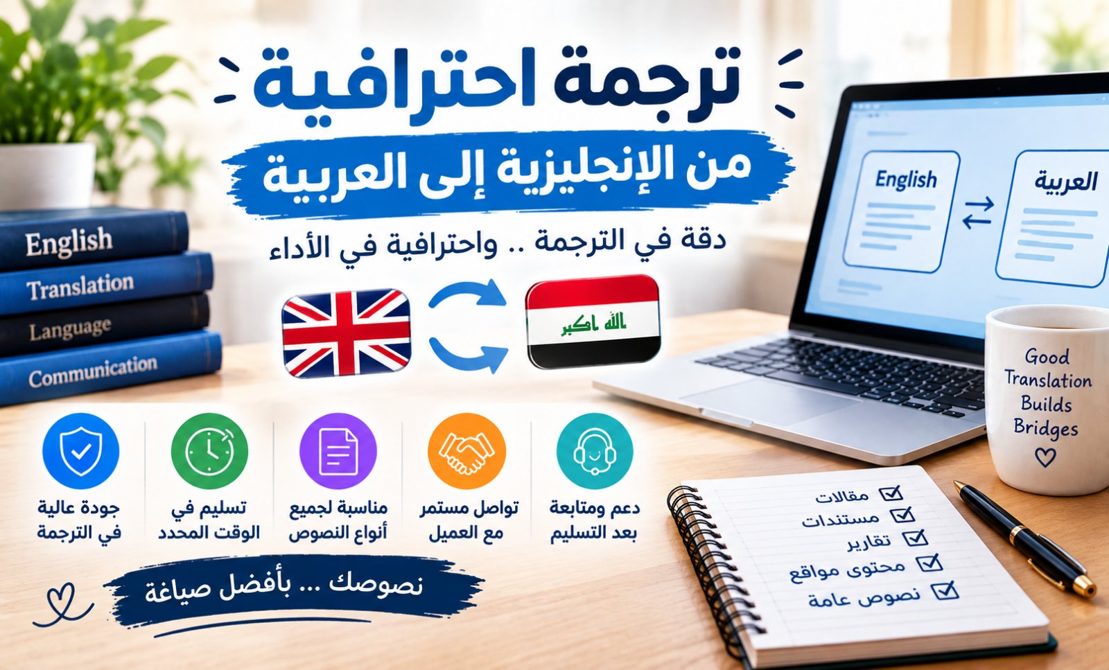 ترجمه النصوص والمحتوى من الانكليزيه الى العربيه باحترافيه، صورة 3 من 5