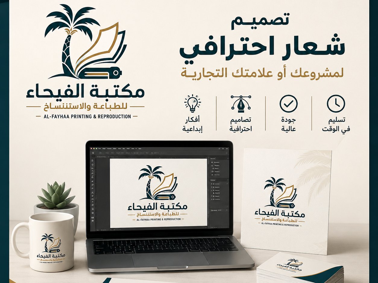 تصميم شعار احترافي وعصري لمشروعك أو علامتك التجارية