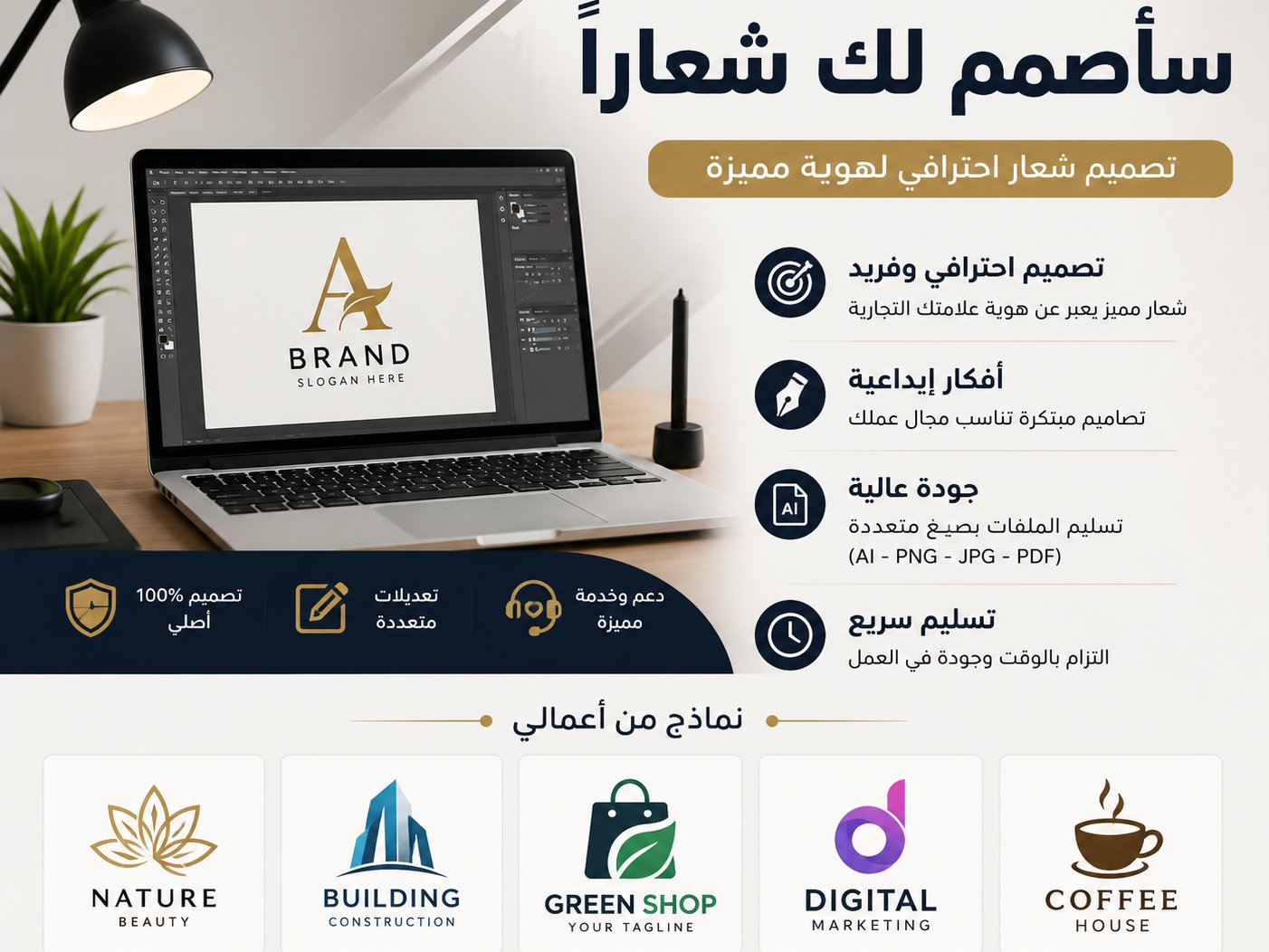 سأصمم لك شعاراً