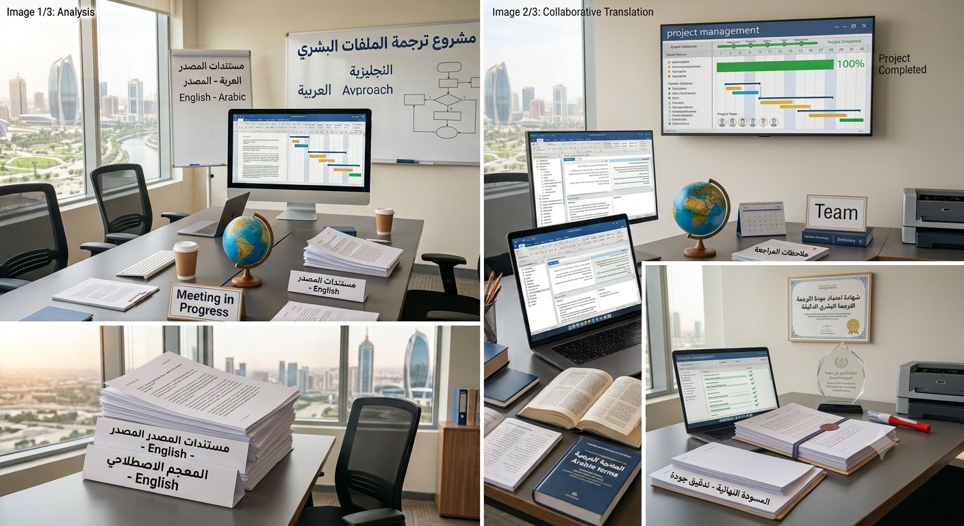 ترجمة بشرية من الانكليزية الى العربية