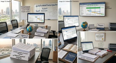 ترجمة بشرية من الانكليزية الى العربية