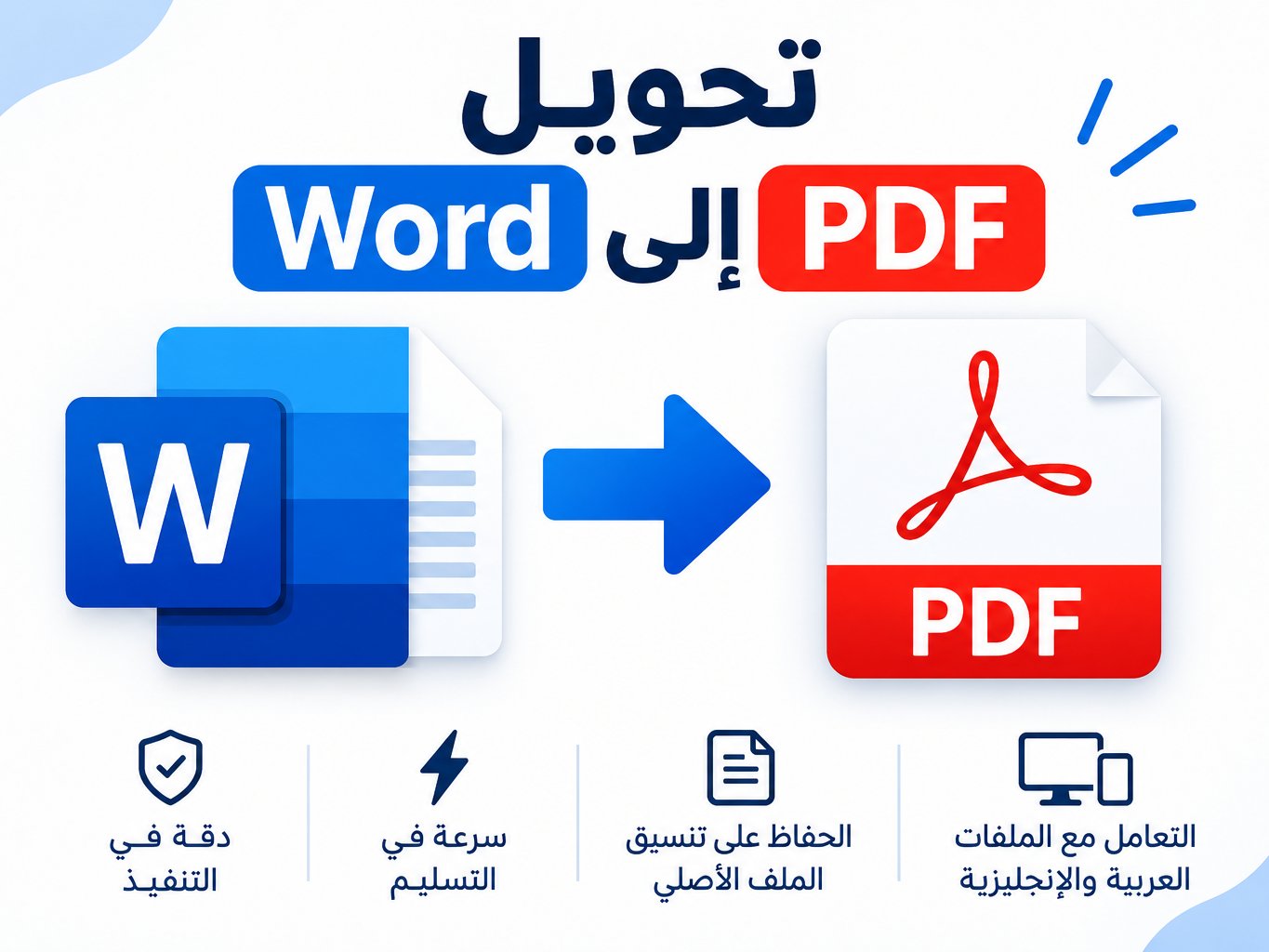 اكتب: تحويل ملفات PDF إلى Word وتنسيقها