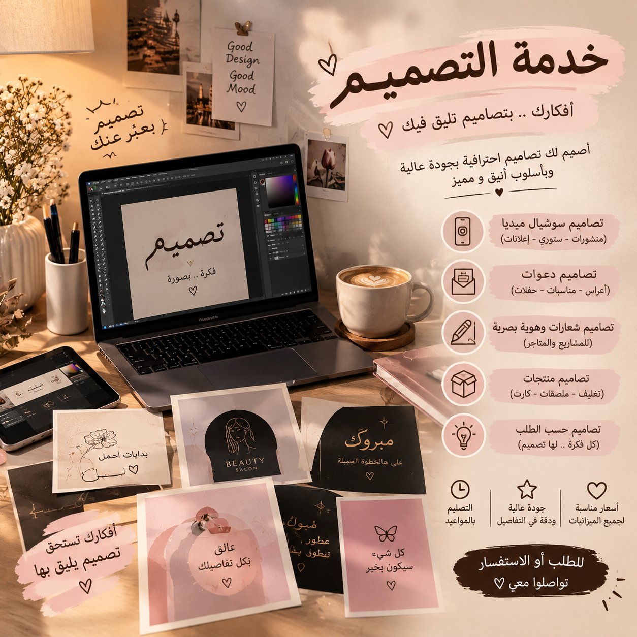 تصميم منشورات إعلانية مميزة للسوشيال ميديا