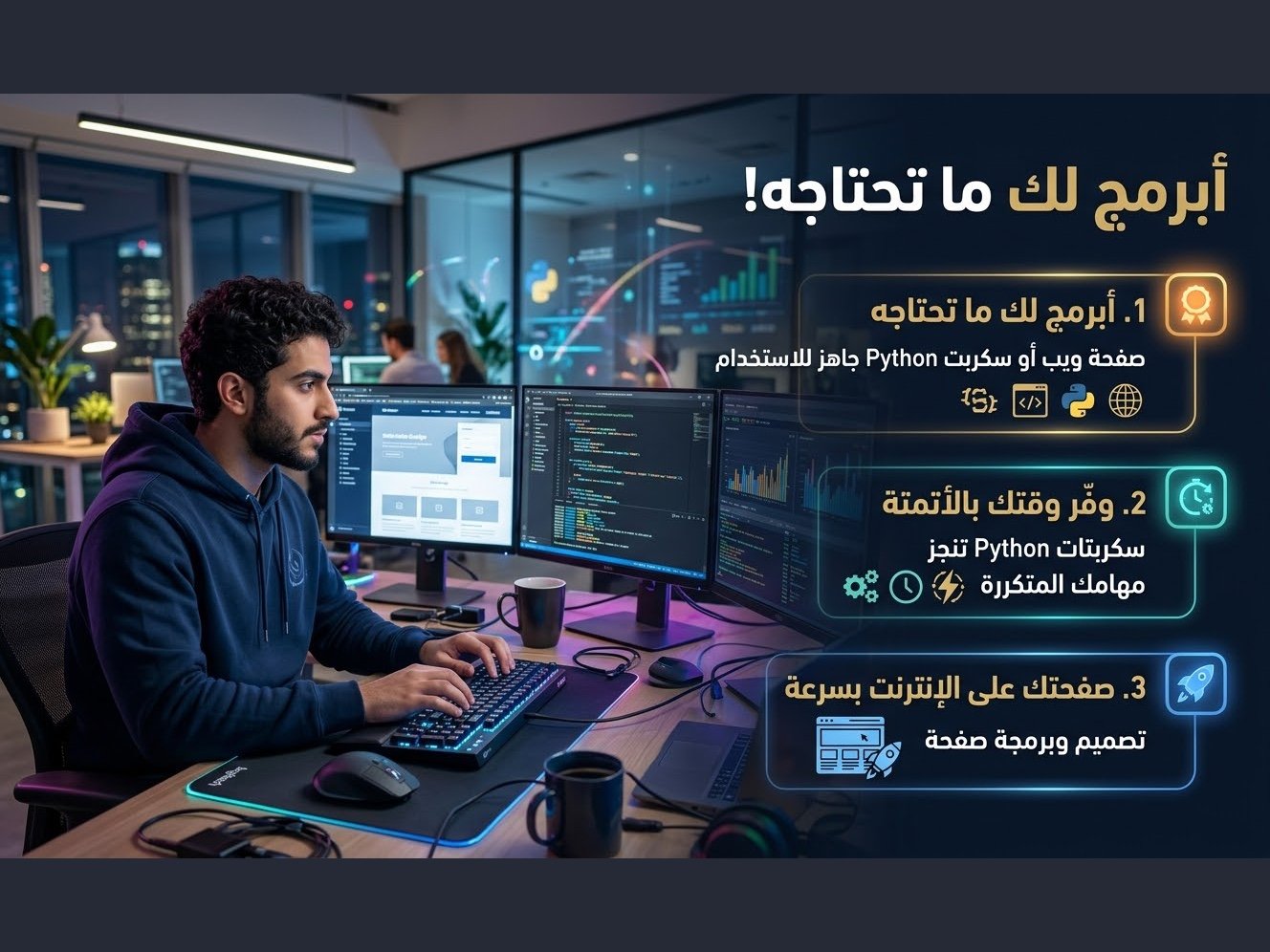 سأبرمج لك صفحة ويب بسيطة أو سكربت Python لأتمتة مهمتك, image 5 of 5