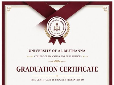 تصميم شهادة تقدير وتخرج