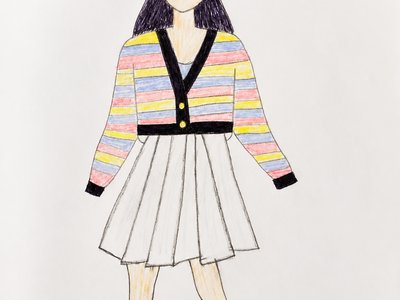 إطلالة شتوية أنيقة بتنورة وسترة صوفية🧶🧥