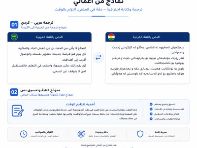 نموذج ترجمة من العربية إلى الكرديه