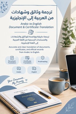 ترجمة وثائق وشهادات